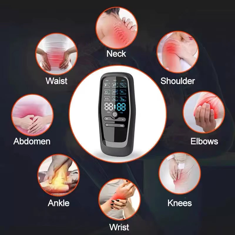 Advanced Electric Muscle Stimulator: TENS Therapy for Effective Pain Relief, Physiotherapy, and Relaxation Massage
