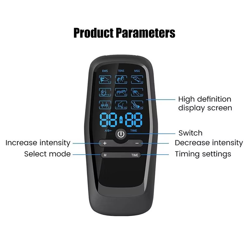 Advanced Electric Muscle Stimulator: TENS Therapy for Effective Pain Relief, Physiotherapy, and Relaxation Massage