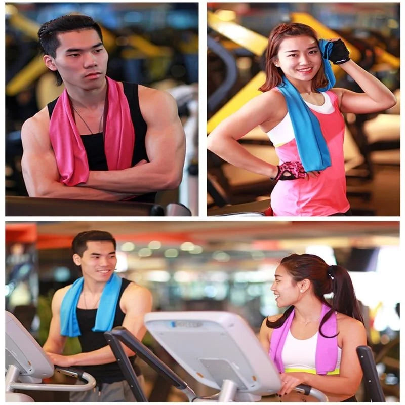 Premium Quick-Dry Cooling Towel - Soft, Breathable, and Highly Absorbent with Convenient Storage Box for Optimal Performance in Sports, Running, Yoga, and Gym Activities
