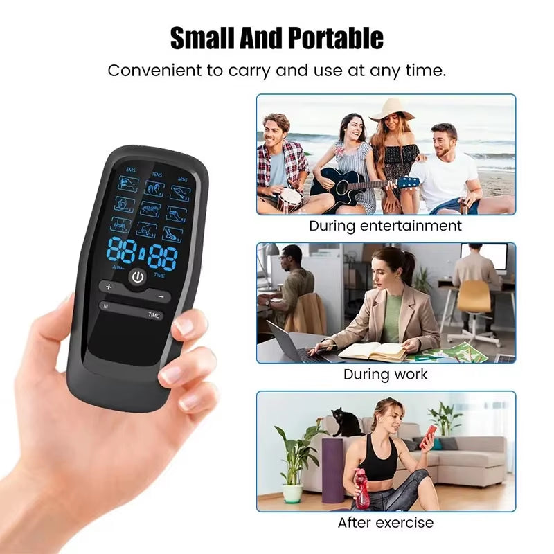 Advanced Electric Muscle Stimulator: TENS Therapy for Effective Pain Relief, Physiotherapy, and Relaxation Massage