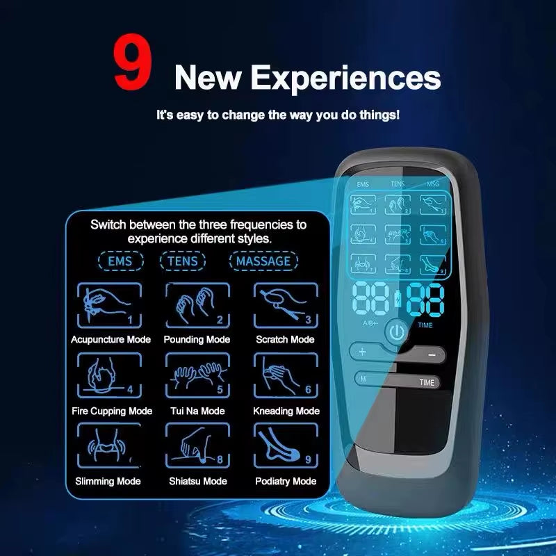 Advanced Electric Muscle Stimulator: TENS Therapy for Effective Pain Relief, Physiotherapy, and Relaxation Massage