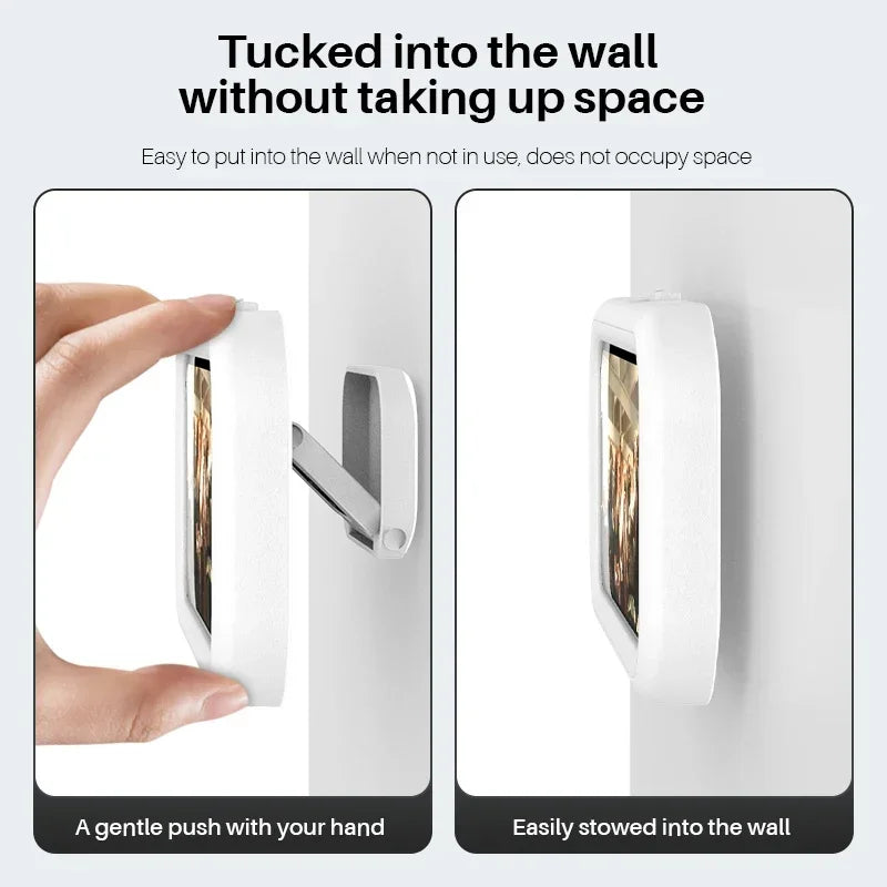 Adjustable Waterproof Wall-Mounted Phone Holder for Shower and Bathroom – Universal Fit for All Smartphones